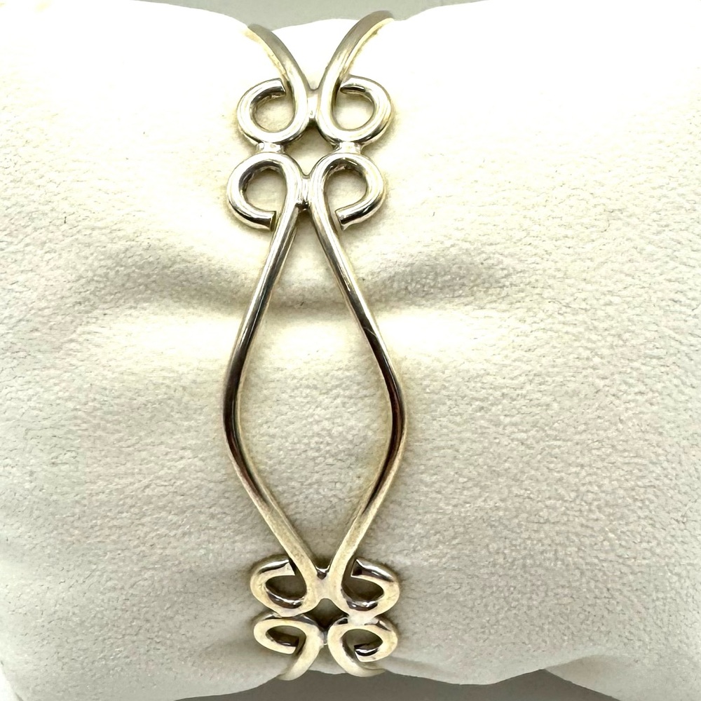 Vintage Adjustable Cuff Bracelet-Sterling Silver